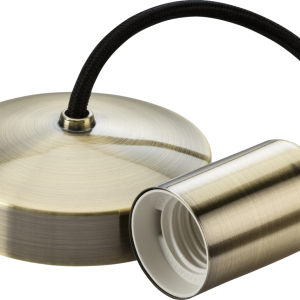 6" E27 Contemporary Pendant Set - Antique Brass - 8270AB