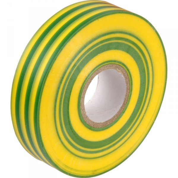 PVC Insulation Tape Green/Yellow 19mm x 33mm