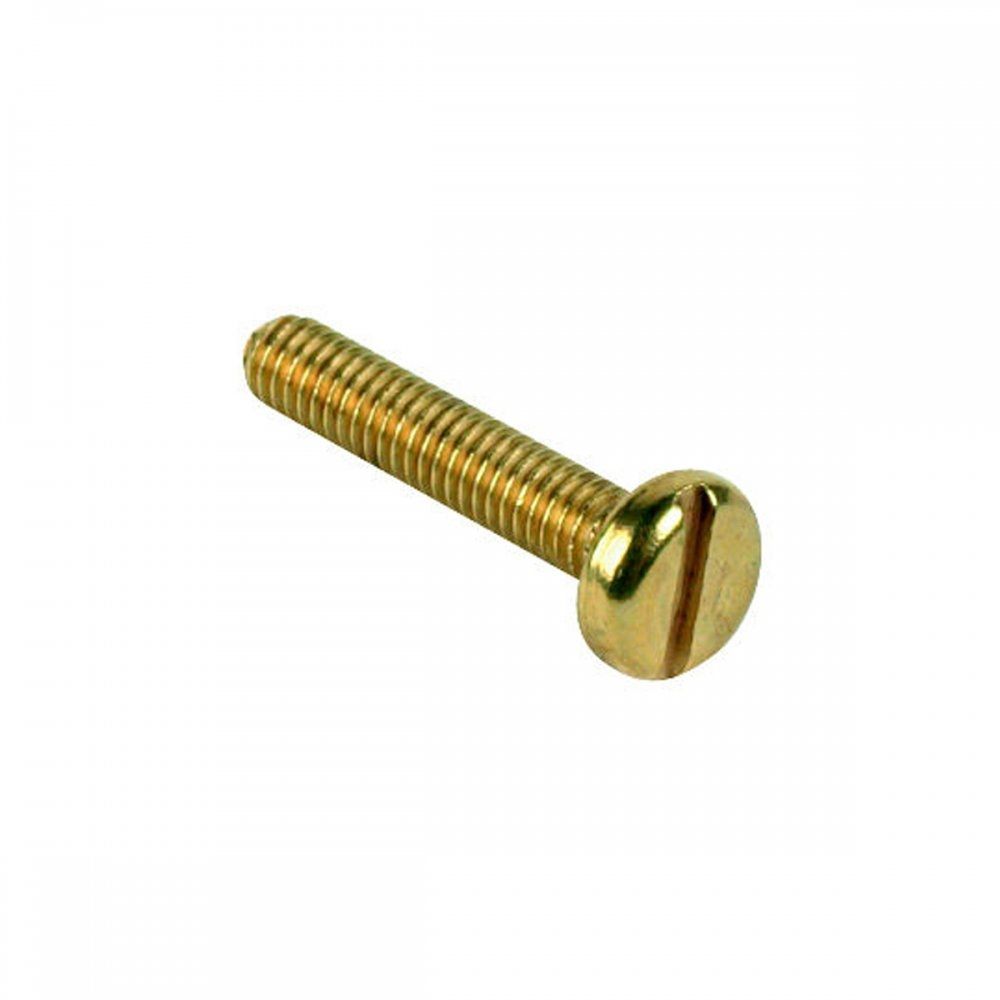 Pan Head Brass Screw M4 x 12 - Pack of 100