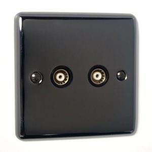 2 Gang TV Coaxial Outlet D43BN