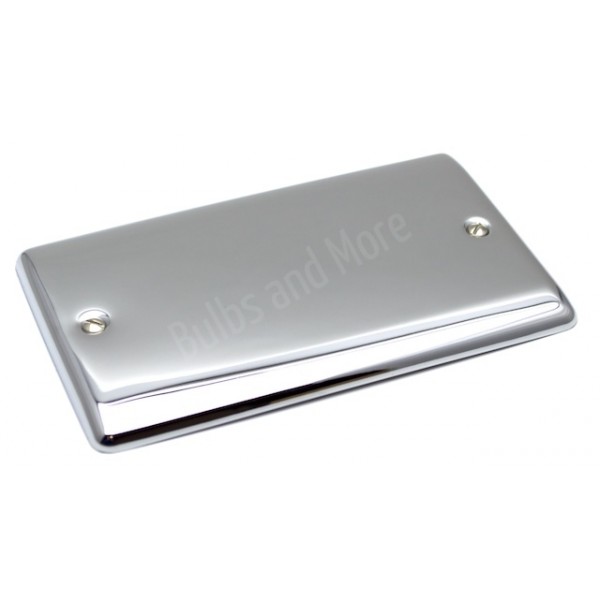 Polished Chrome Double Blanking Plate D50PC