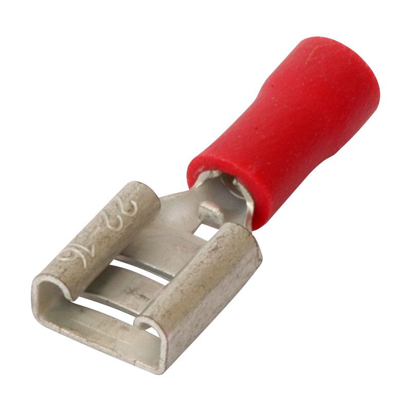 Push On Connector Female 1.5mm Red