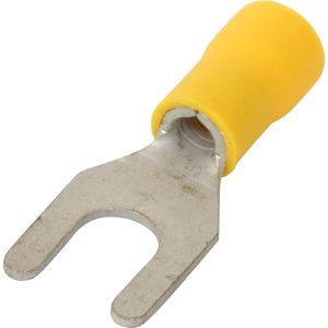 Fork Lug Connector 6.0mm x 6.4mm Yellow - 100pcs