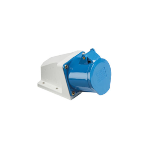 240V IP44 16A Angled Surface Mount Socket 2P+E