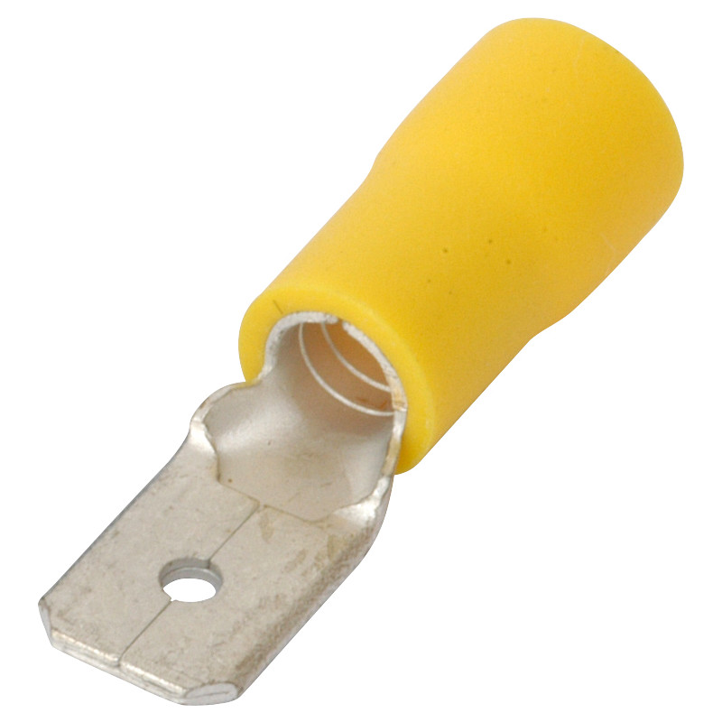 Push On Connector Male 6mm Yellow - YIMP63