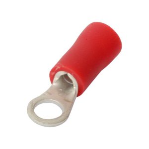 Ring Lug Connector 1.5mm x 3.7mm Red - 100pcs