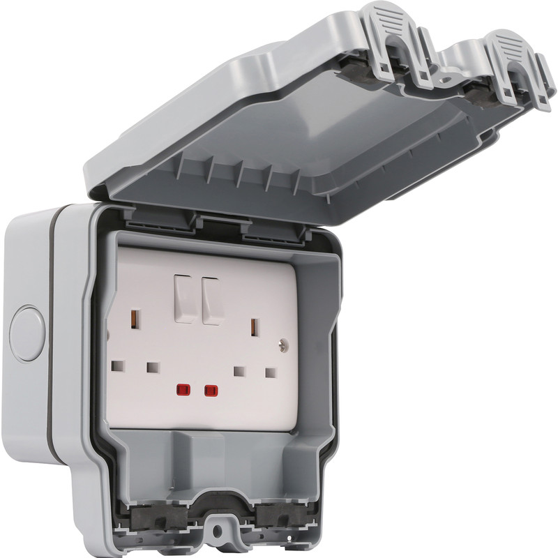 SFG07 - Weatherproof Outdoor 13a DP Double Socket IP66