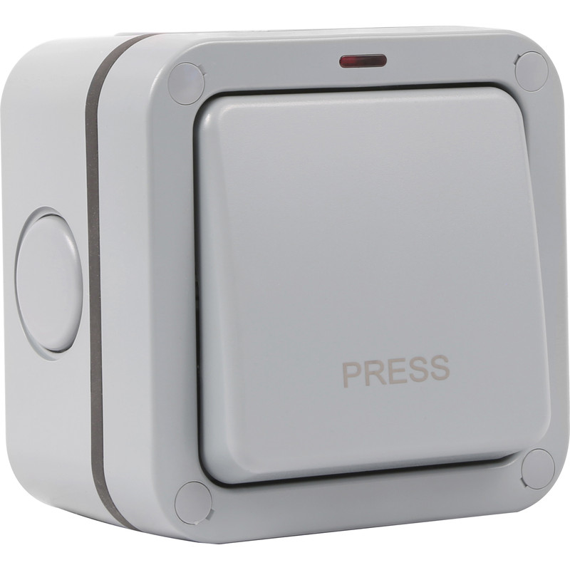 SFGRT - Retractive Outdoor Weatherproof Switch 1 Gang 20a PRESS