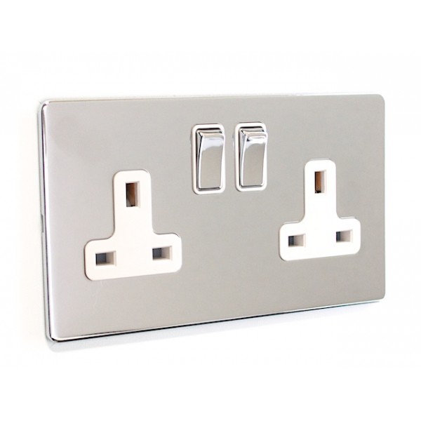 2 Gang 400W Dimmer Switch - SG23PCW