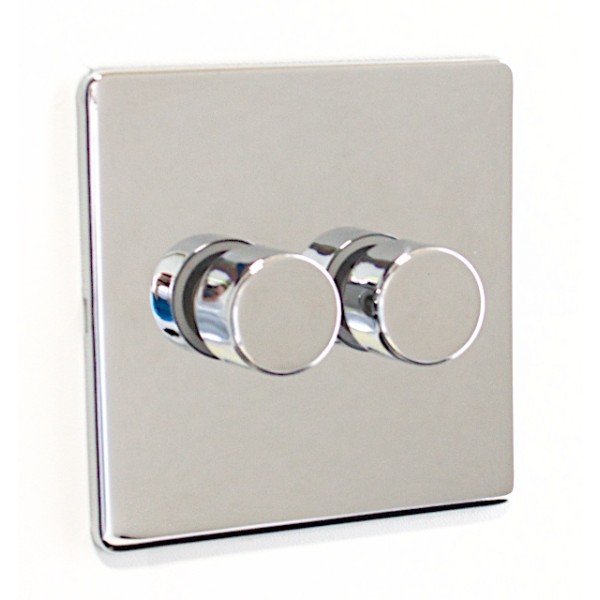 2 Gang 250W Dimmer Switch - SG11PCW
