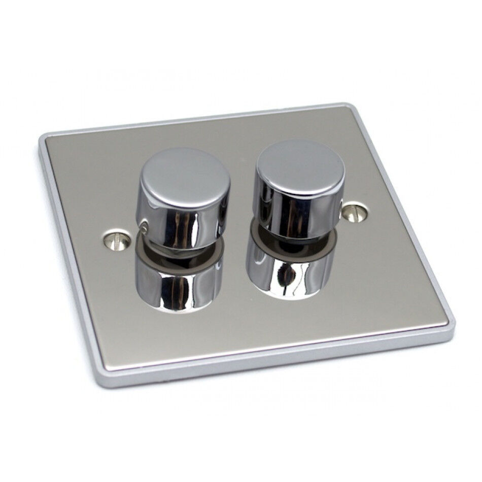 2 Gang 250W Dimmer Switch - UE11PCW