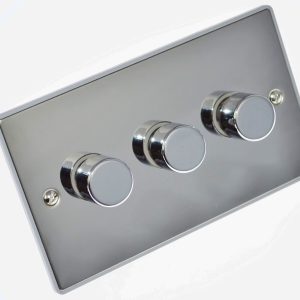 3 Gang 250W Dimmer Switch - UE12PCW
