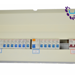 Harok - Amendment 3 Metal Consumer Unit 21 Way - 14 Usable C/w 100a Mainswitch, 80a RCD & 12 MCBs - VUEP908