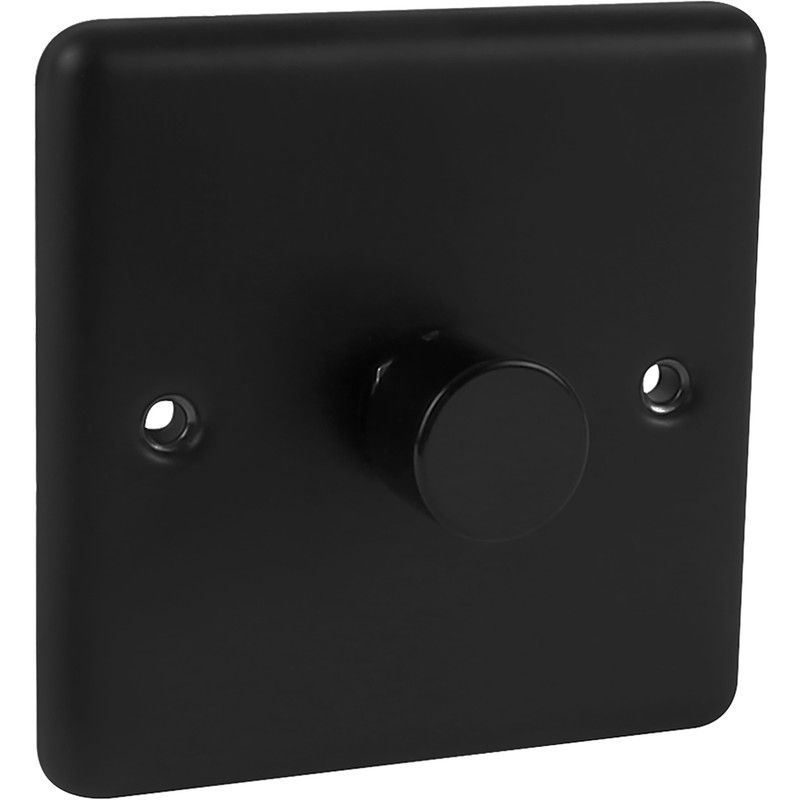Matt Black 1 Gang LED 5w-150w Intelligent Dimmer - W10MBB-IN25