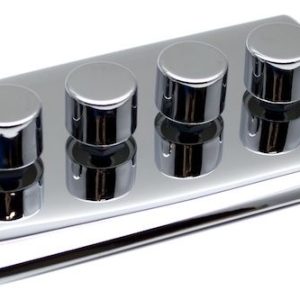 Polished Chrome 4 Gang 250W Dimmer Switch D13PC