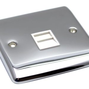 Polished Chrome Telephone BT Master Socket D45PCW