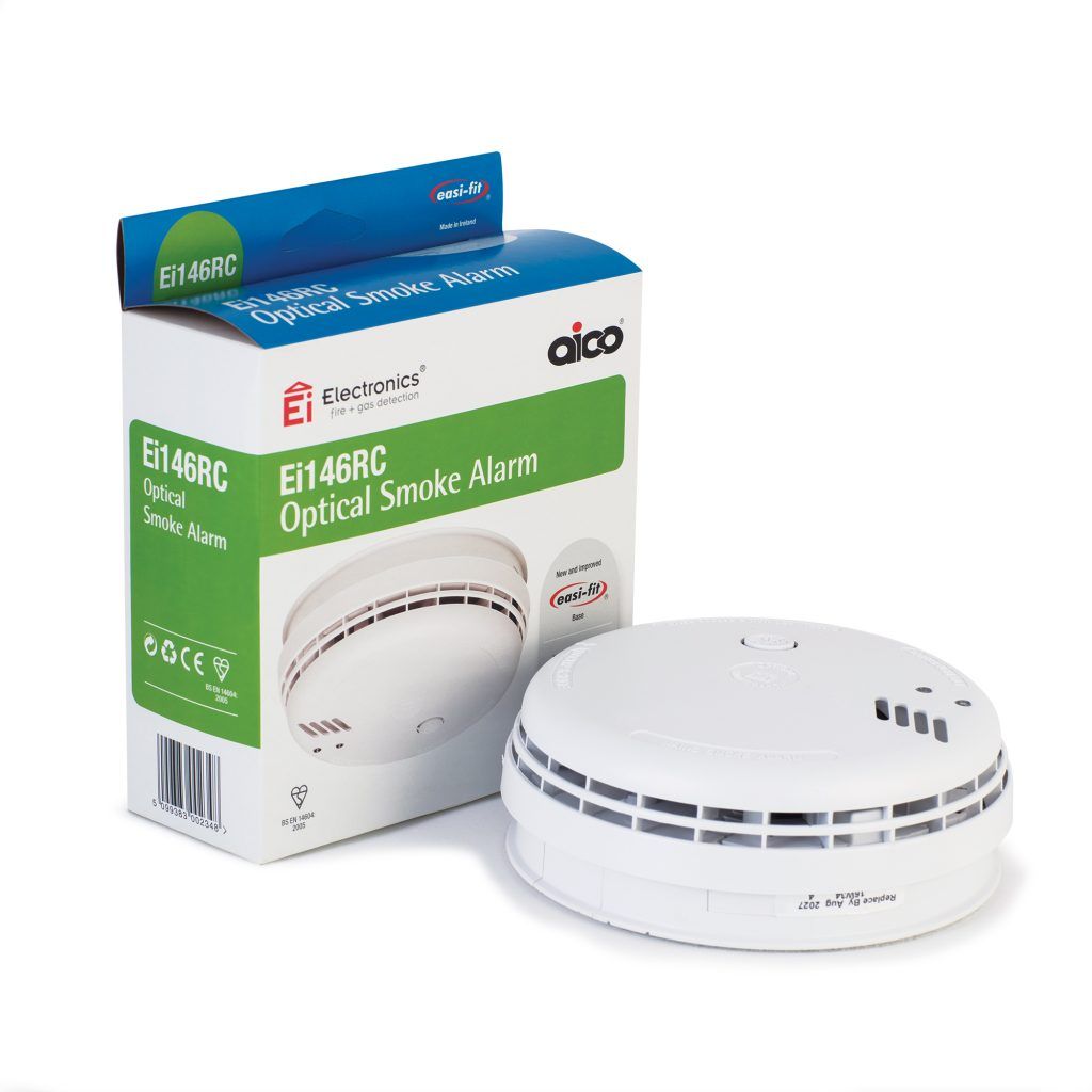 Aico 230V Mains Optical Smoke Alarm Easi Fit with Battery - EI146