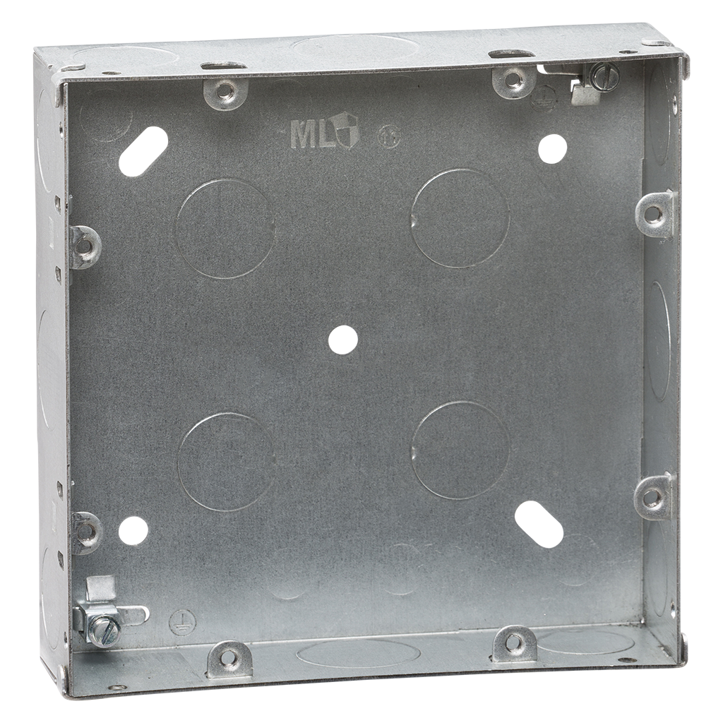 Mini Grid 2 Tier (6 to 8 Gang) Backbox - 35mm Galvanised