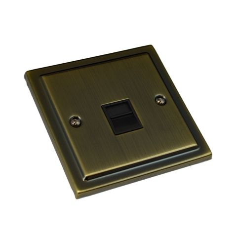 Antique Brass Telephone BT Secondary Socket R44AB