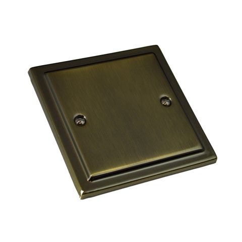 Antique Brass Single Blanking Plate R49AB