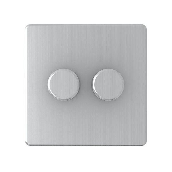 2 Gang 400W Dimmer Switch - SG23BCB
