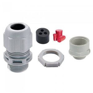 Wiska TKE/P40/RD IP68 Plastic Tails Gland Kit c/w Insert & Locknut - 32mm / 40mm