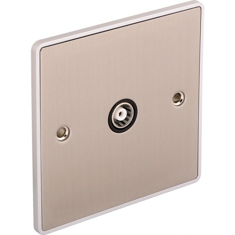 Urban Edge 1 Gang TV Coaxial Outlet - UE42BCB