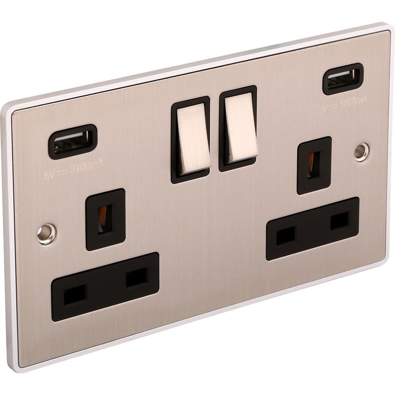 Urban Edge USB Socket Twin Ports 3.1a - UE65BCB
