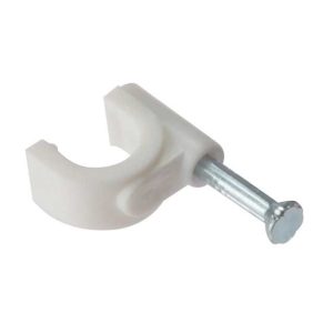 Cable Clip 7mm (100 pack) White