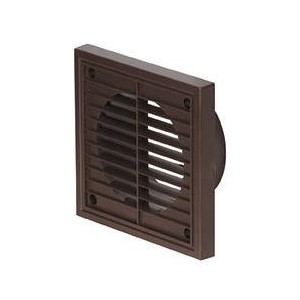 100mm Fixed Grille Brown