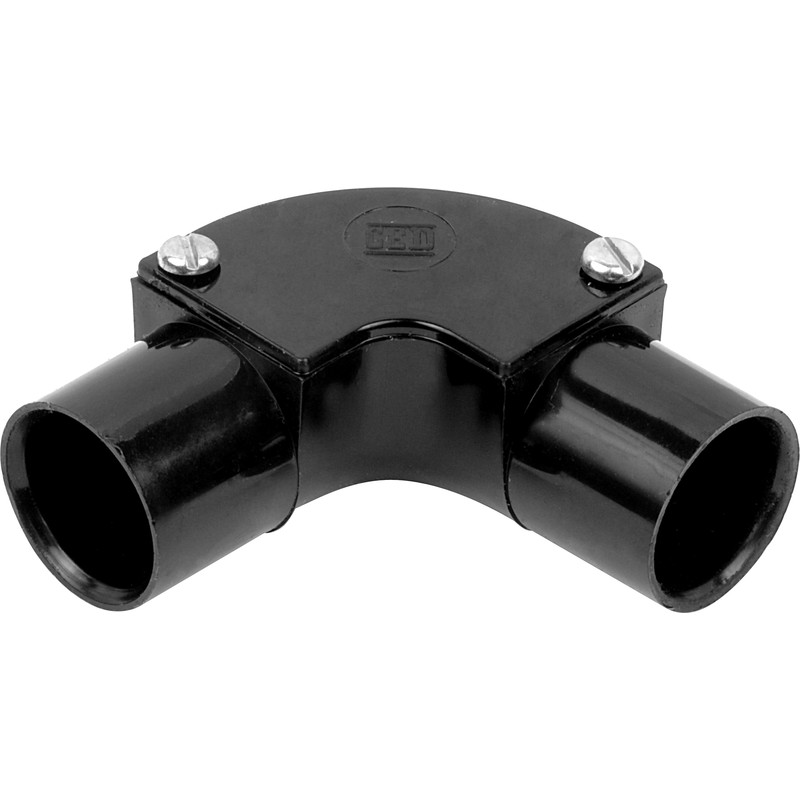 20mm Black PVC Inspection Elbow - IB-20B