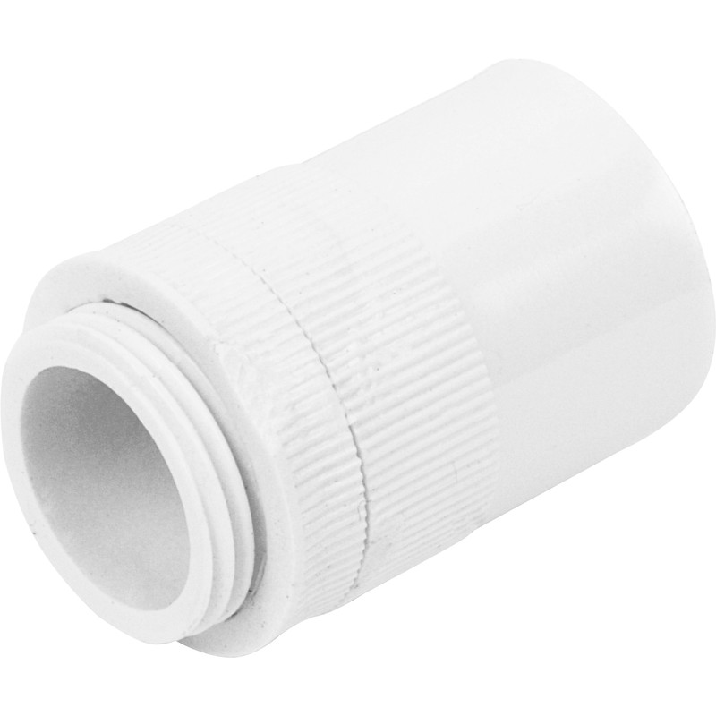 20mm White PVC Male Adaptors - MA-20