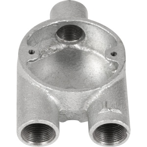 3 Way 20mm Galvanised Mall Box - Y - Y20
