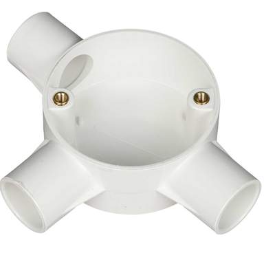 20mm Conduit, Boxes & Fittings White