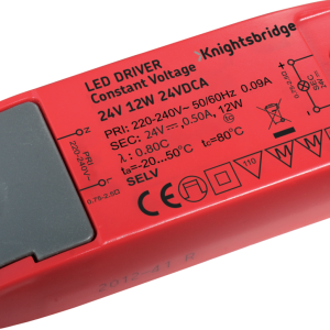 IP20 24V 12W LED Driver - Constant Voltage - 24VDCA