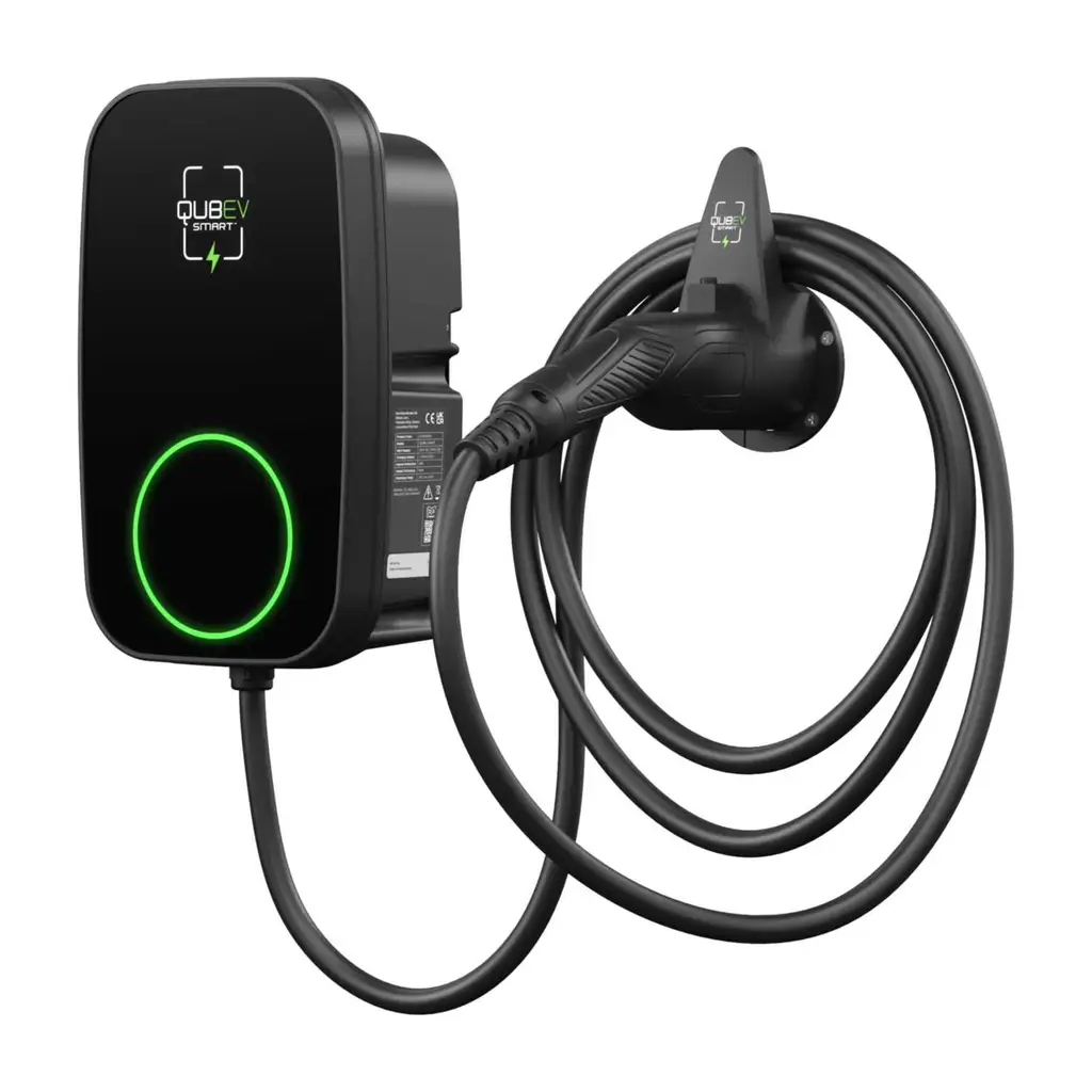 Rolec EV Qubev Smart EV Charger 7.4kW 1 x 5m Tethered Lead - EVON0095