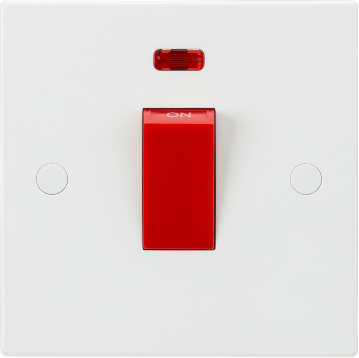 45A DP Switch with Neon (1G size) - Red Rocker - SN8331N