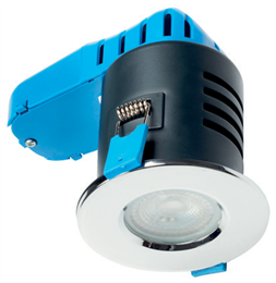 Deta L1701CH3 LED Fire Rated Downlight IP65 2800K Dimmable GU10 220-240V Polished Chrome - L1701CH3