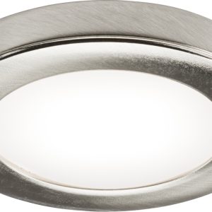 UNDKIT Single 2.5W LED Dimmable Under Cabinet Light in Brushed Chrome - 4000K - UNDK3BCCW