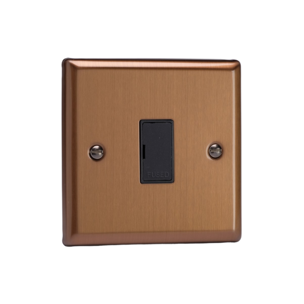 Urban Brushed Bronze 13A Unswitched Fused Spur XY6UB.BZ
