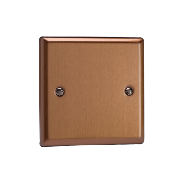 Urban Brushed Bronze Single Blank Plate XYSB.BZ