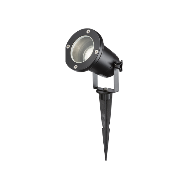 230V IP65 GU10 Ground Spike - Black - GUSPBK