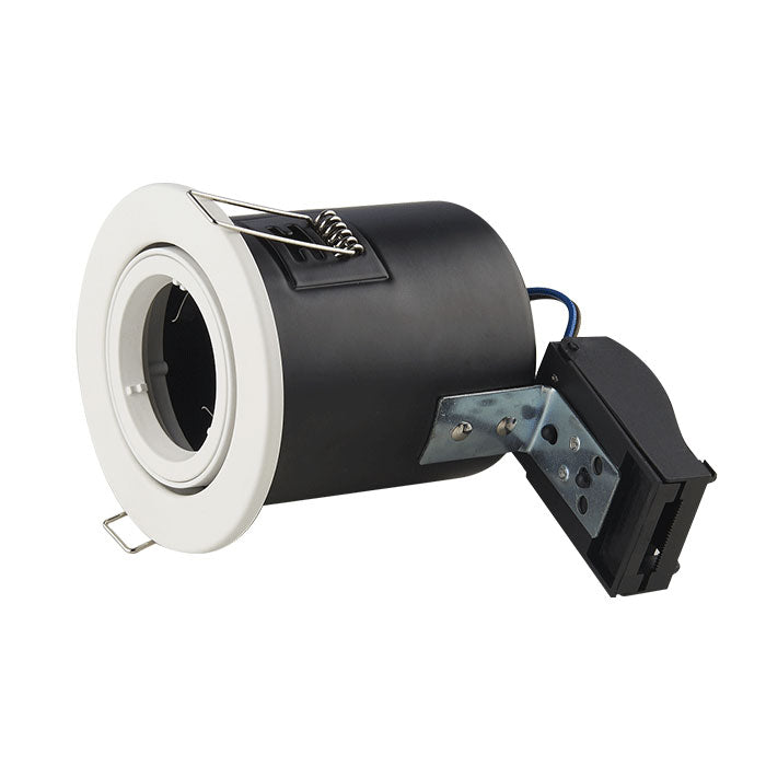 White Tilt Adjustable Fire Rated GU10 Downlight - VUPE547