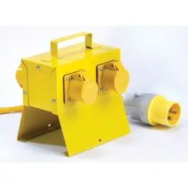 Briticent 4-Way 110V Power Splitter (4x 16A Outlets)