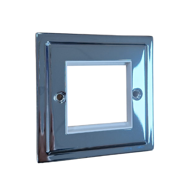 1 Gang 2 Data Modules Plate - R63PCW