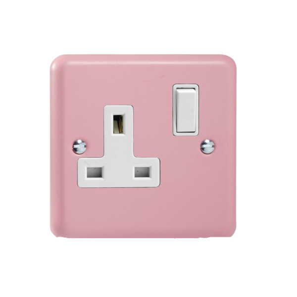 Rose Pink 1-Gang 13A Double Pole Switched Socket XY4W.RP