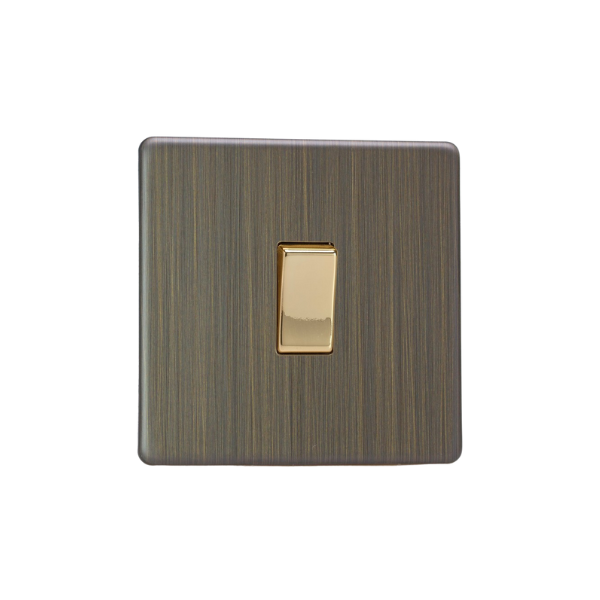 Urban Screwless Antique Brass 1 Gang 2 Way Switch XDY1S.AB