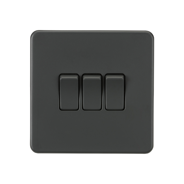 Anthracite 10AX 3G 2-way Switch - SF4000AT