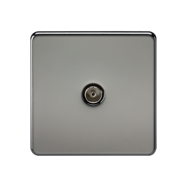 Black Nickel TV Outlet (Non-Isolated) - SF0100BN