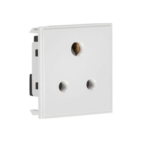 5A Socket Euro Module - White - IN058W